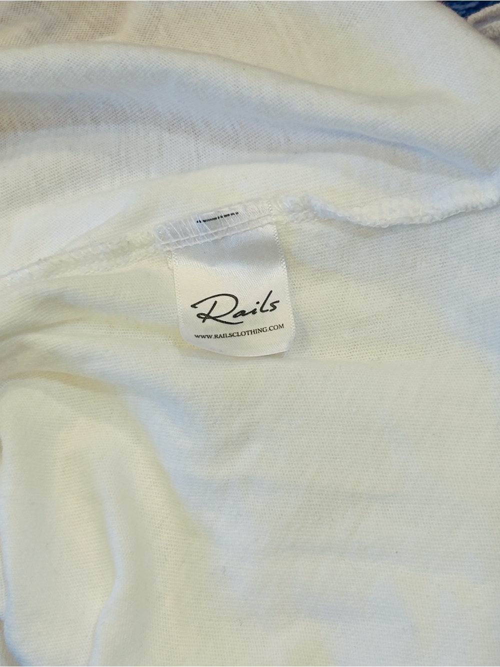 RAILS white embroidered eyelet short sleeve babydoll t-shirt top size multi EUC - Picture 6 of 10
